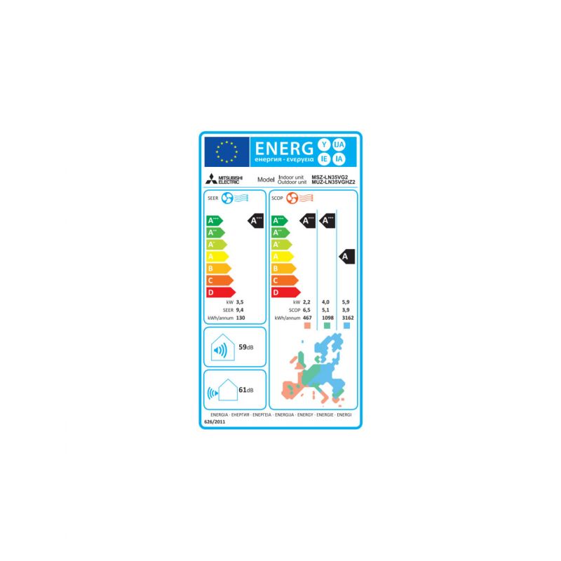 Climatisation Mono Split MSZ-LN35VGB / MUZ-LN35VGHZ MITSUBISHI ELECTRIC