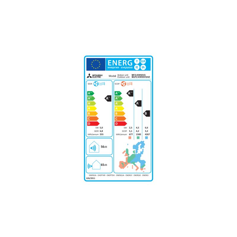 Climatisation Mono Split MFZ-KW50VG / MUFZ-KW50VGHZ MITSUBISHI ELECTRIC