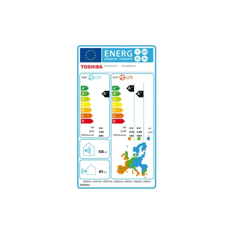 Clim Mono Split RAS-B16N4KVRG-E / RAS-16J2AVSG-E1 TOSHIBA