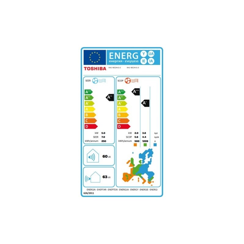 Clim Mono Split RAS-B18E2KVG-E / RAS-18E2AVG-E TOSHIBA