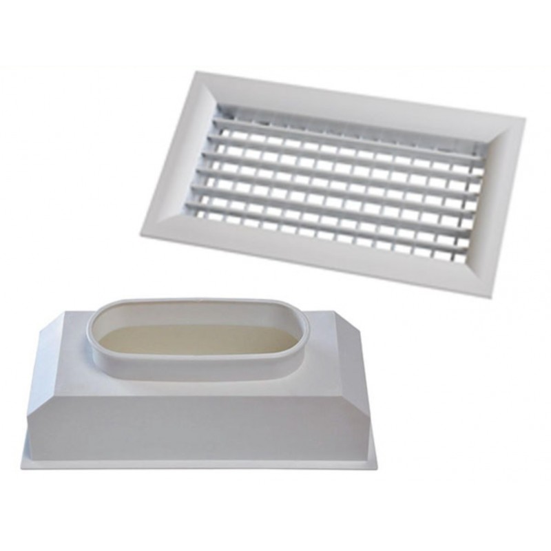 Grille+Plenum Soufflage 300x100 - Accessoire Climatisation Gainable