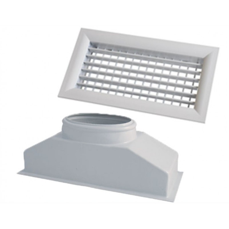 Grille+Plenum Soufflage 500x150 - Accessoire Climatisation Gainable