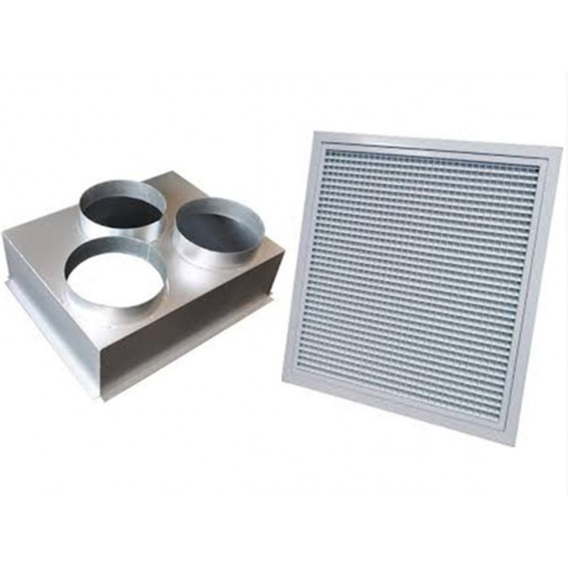 Grille+Plenum Reprise 400x200 - Accessoire Climatisation Gainable