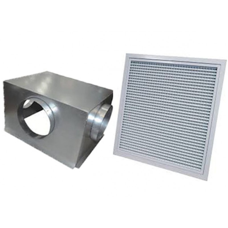 Grille+Plenum Reprise 500x400 Lateral - Accessoire Climatisation Gainable