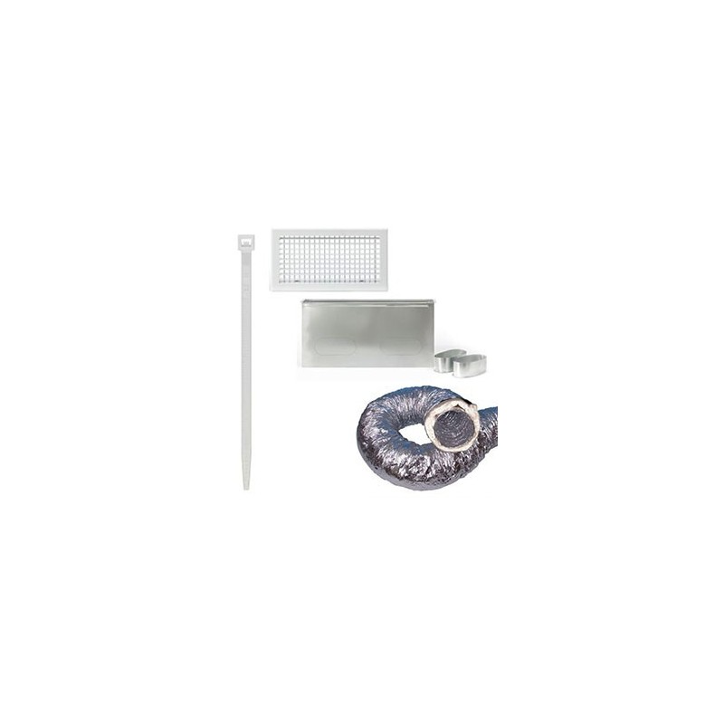 Kit Soufflage Aéraulique Latéral Basique 400x150mm DD (200mm Ouate) - Accessoire Clim Gainable